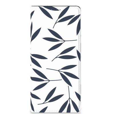 Samsung Galaxy A22 5G Smart Cover Leaves Blue