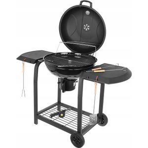 Luxe Verrijdbare Tuin Barbecue Met Deksel - Houtskool Bbq Grill Op Wielen - Barbeque Met Thermometer.