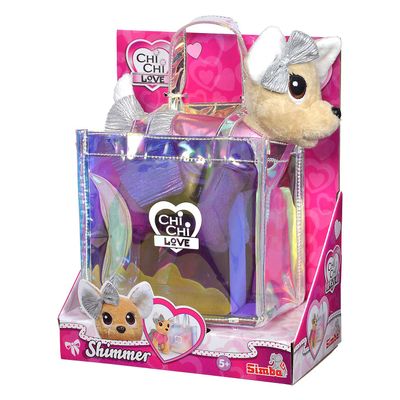 Simba Chi chi love shimmer knuffelhond in tas