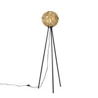 QAZQA Art deco vloerlamp tripod goud - Maro