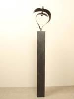 Bronzen beeld 2 vogels boven elkaar, 34 cm Bronzen beeld 2 vogels boven elkaar, 34 cm