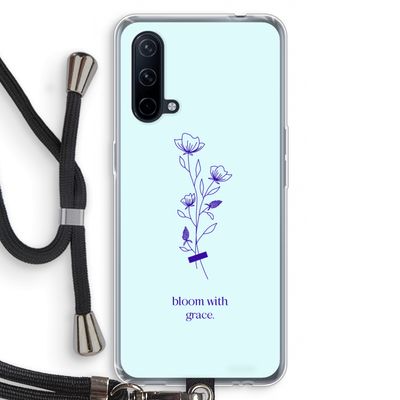 Bloom with grace: OnePlus Nord CE 5G Transparant Hoesje met koord