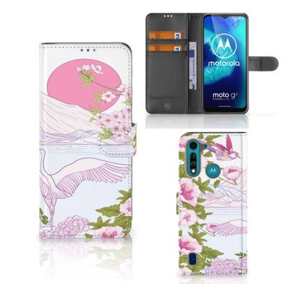 Motorola G8 Power Lite | Telefoonhoesje | Met pasjeshouder | Bird Standing