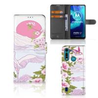 Motorola G8 Power Lite | Telefoonhoesje | Met pasjeshouder | Bird Standing