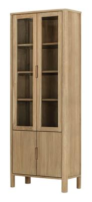 DTP Home Vitrinekast 'Forte' Teakhout, 210 x 80cm