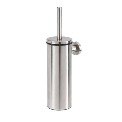 Tiger Boston Toiletborstehouder - gesloten - wandmontage - geborsteld RVS CO309930946
