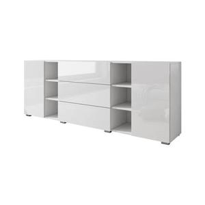 Meubella Dressoir Bonzo - Wit - 190 cm