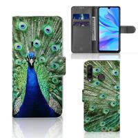 Huawei P30 Lite (2020) | Telefoonhoesje | Met pasjeshouder | Pauw