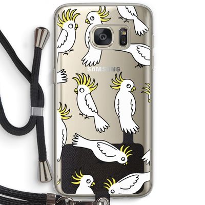 Papegaai: Samsung Galaxy S7 Transparant Hoesje met koord