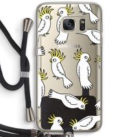 Papegaai: Samsung Galaxy S7 Transparant Hoesje met koord