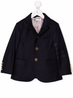 Thom Browne Kids veste de sport à détail 4 bandes signature - Bleu - thumbnail