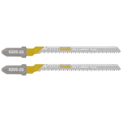 kwb 620920 Decoupeerzaagbladen, LAMINAAT, houtbewerking, bi-metaal, 2x bocht 2 stuk(s)