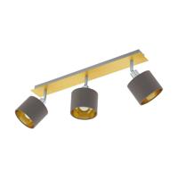 Eglo PlafondspotValbiano 3-lichts cappuccino met goud - 97538