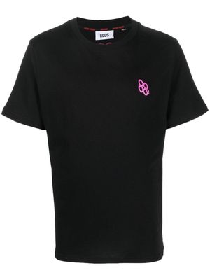 GCDS t-shirt en coton à imprimé graphique - Noir