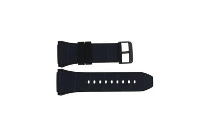 Horlogeband Guess W0326G1 / Venture Leder Blauw 24mm