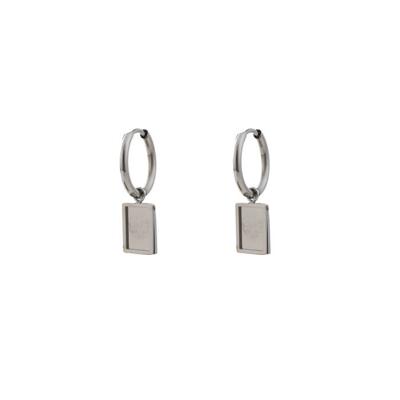 Go Dutch Label Creolen Plaatje met Leeuwenkop Zilver