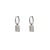 Go Dutch Label Creolen Plaatje met Leeuwenkop Zilver