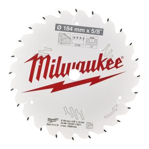 Milwaukee Accessoires Cirkelzaagblad P W 184x5/8x1,6x24ATB - 4932471378