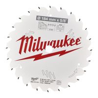 Milwaukee Accessoires Cirkelzaagblad P W 184x5/8x1,6x24ATB - 4932471378