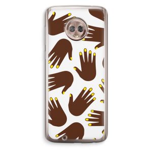 Hands dark: Motorola Moto G6 Transparant Hoesje