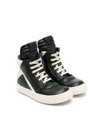 Rick Owens Kids baskets Geobaskets en cuir - Noir