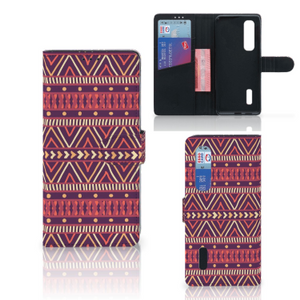 OPPO Find X2 Pro Telefoon Hoesje Aztec Paars