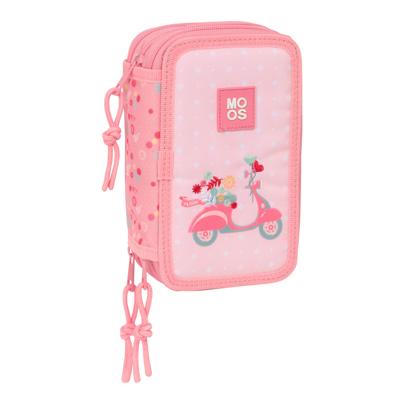 Schooletui met Accessoires Moos Passion Multicolour 12,5 x 19,5 x 5,5 cm 37 Onderdelen