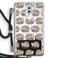 Slapende poes: Honor 6X Transparant Hoesje met koord