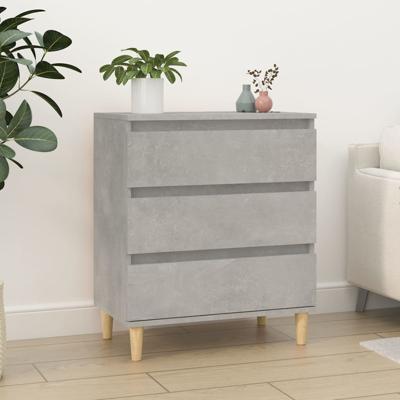 Dressoir 60x35x70 cm bewerkt hout betongrijs