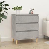 Dressoir 60x35x70 cm bewerkt hout betongrijs