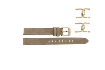 Horlogeband Fossil ES3466 / RILEY Leder Beige 12mm