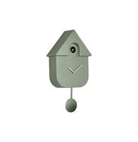Karlsson Wandklok Modern Cuckoo - Metallic Jungle Groen
