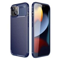 Beetle Carbon Fiber iPhone 14 Plus Case - Blauw