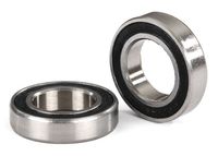 Ball bearings, black rubber sealed (12x21x5mm) (2) (TRX-5101A)
