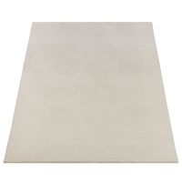 Karpet24 Stilo modern pluizig laagpolig tapijt, antislip onderkant, heerlijk zacht, 3d look, Cream-80 x 150 cm - thumbnail