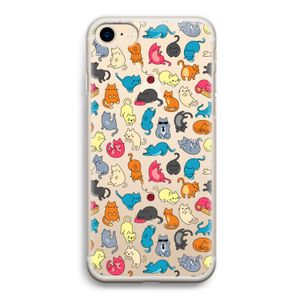 Kleurrijke katten: iPhone 7 Transparant Hoesje
