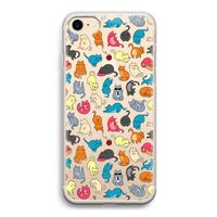 Kleurrijke katten: iPhone 7 Transparant Hoesje