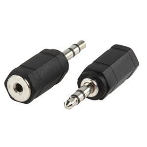 Valueline AC-025 kabeladapter/verloopstukje 2.5mm 3.5mm Zwart