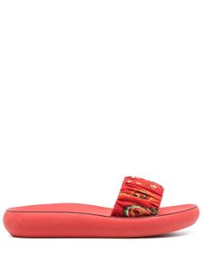 Ancient Greek Sandals claquettes Tayegete à imprimé bandana - Rouge