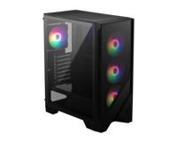 MSI MAG FORGE 120A AIRFLOW computerbehuizing Midi Tower Zwart, Transparant - thumbnail