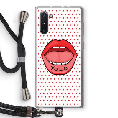 Yolo Denise: Samsung Galaxy Note 10 Transparant Hoesje met koord