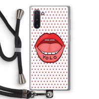 Yolo Denise: Samsung Galaxy Note 10 Transparant Hoesje met koord