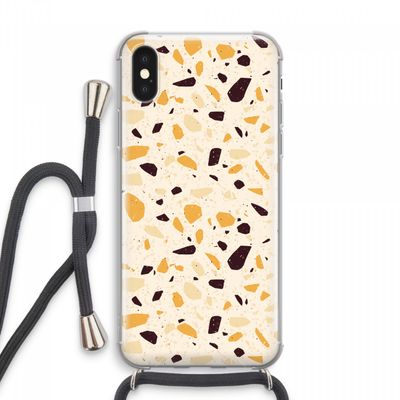 Terrazzo N°13: iPhone XS Max Transparant Hoesje met koord