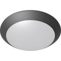 LED Plafondlamp met Sensor - Badkamerlamp - Brinton Aquin - Waterdicht IP65 - E27 Fitting - Opbouw - Rond - Antraciet