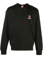 Kenzo pull en maille à logo brodé - Noir