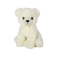 Pluche knuffel ijsbeer van 16 cm   -
