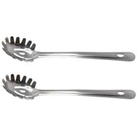 Pasta Opscheplepel - 2x - RVS - 31 cm - voor spaghetti - keukengerei