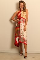 1/OFF 1/OFF - jurk - Dress Designer Scarf Maxi G - multi