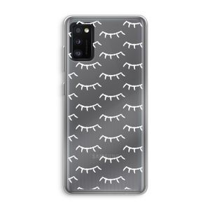 Wimpers: Samsung Galaxy A41 Transparant Hoesje