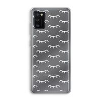 Wimpers: Samsung Galaxy A41 Transparant Hoesje
